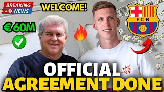 🚨OFFICIAL✅ AGREEMENT DONE BARCELONA HAS JUST CONFIRMED THIS EXCELLENT NEWS BARCELONA NEWS TODAY [upl. by Christmas311]