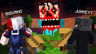 BLOODY HEROBRINE Attacked Our World In Minecraft 😱 [upl. by Ahsiek]