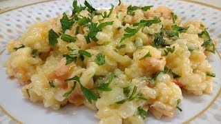 RISOTO DE CAMARÃO RECEITA MUITO FÁCIL E SABOROSA ESPECIAL SEMANA SANTA [upl. by Donelle]