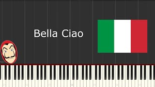 Bella Ciao piano tutorial [upl. by Lemmor]