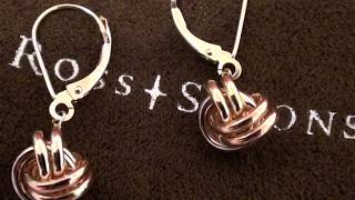 14kt TriColored Gold Love Knot Drop Earrings ROSS SIMONS [upl. by Anod]