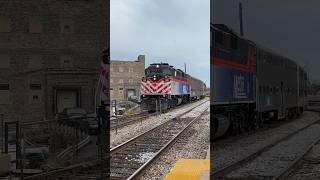 Metra 99 leads outbound into Western Avenue railway railfan metra metrarail train [upl. by Marybeth]