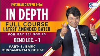 Free Demo Lecture 1 for CACS Final IDT  May 25 amp Nov 25 Exams  Latest Amended Batch  cafinal [upl. by Tuchman21]