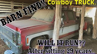 Barn Find  78’ Chevy C30 Dually Parked for 29 years will it run [upl. by Nnahtur]