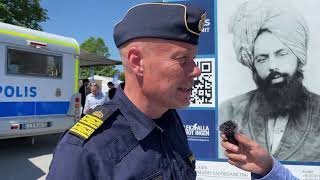 Fredrik Näslund Polisen  Ahmadiyya i Almedalen 2024 [upl. by Traver]