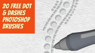 Free Dashes and Dots Photoshop Brushes [upl. by Lartnom]