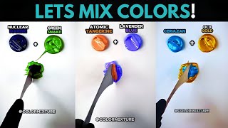 Mixing colors for new paint colors colorpalette colormixing satisfying [upl. by Les]