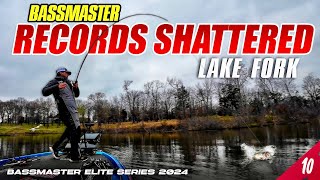 Bassmaster Records SHATTERED  Land of Giants  Bassmaster Elite Lake Fork Tournament UFB S4 E10 [upl. by Nosoj562]