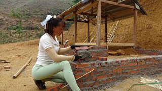 The Girl Build New House  Building a House Foundation Creative ideas Building Houses [upl. by Teeniv]