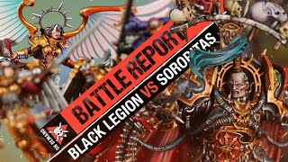 Chaos Space Marines vs Adepta Sororitas  Warhammer 40k Battle Report [upl. by Powers]