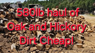 580lb wood haul Oak and Hickory [upl. by Odnalor]