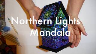 How to paint dot mandalas with Kristin Uhrig 59 Northern Lights [upl. by Ylimme302]