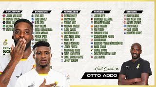 BLACK STARS🇬🇭 25MAN SQUAD TO FACE GHANA VS SUDAN IN 2025 QUALIFIERS BY OTTO ADDO  PREDICTED [upl. by Angi960]