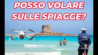 POSSO FAR VOLARE UN DRONE SULLE SPIAGGE Attenzione droni djimini4pro regolamentodroni [upl. by Emilie]