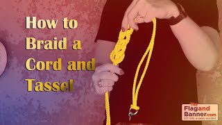 How to Braid a Cord and Tassel [upl. by Assisi]