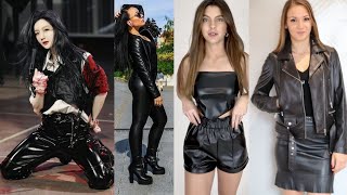 new version of latex fashion latex leather outfits latex dress fashion 😄😄😜 [upl. by Stuckey]