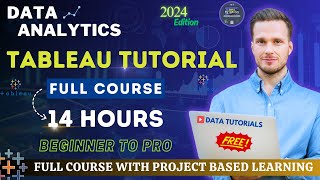 Tableau Complete Tutorial  Beginner to Pro  Project Based Learning  Edition 2024 tableau [upl. by Elrae370]