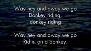 Donkey Riding  Great Big Sea  Lyrics [upl. by Elleinahc]