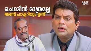 ചെമ്മീൻ മാത്രമല്ല അണ്ടി ഫാക്ടറിയും ഉണ്ട് 😂😂 Chandamama  Jagathi Sreekumar  Malayalam Movie Comedy [upl. by Panayiotis148]