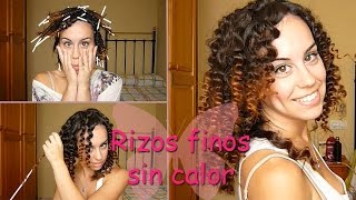 Rizos finos sin calor ♥ Mejores ideas de Sara [upl. by Llerrehc]