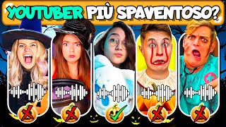 Indovina lo Youtuber dalla VOCE  EMOJI Youtuber più Spaventoso ad Halloween🎤🎵 Roby Sofi Lui [upl. by Rafael971]