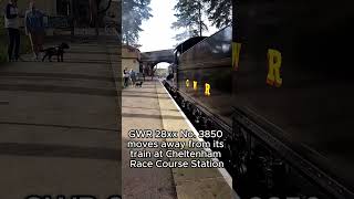 3850 At Cheltenham Race Course Station gwr heritagerailway steamengine cheltenham railway [upl. by Karine939]