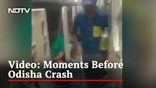 Video Inside A Train Coach Seconds Before Horrific Odisha Crash [upl. by Fe374]