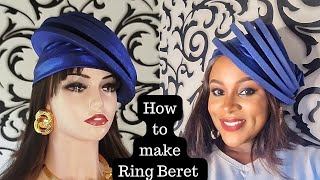 How to make Ring Beret turbantutorial turban trending [upl. by Aicatsue424]