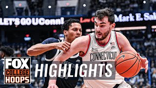 Georgetown Hoyas vs No 4 UConn Huskies Highlights  CBB on FOX [upl. by Eugenia]