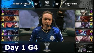 AFS vs G2  Day 1 Group Stage S8 LoL Worlds 2018  Afreeca Freecs vs G2 eSports [upl. by Eveneg]