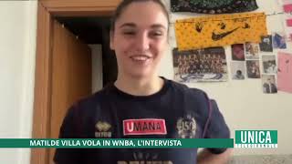 Matilde Villa vola in WNBA lintervista [upl. by Yorztif]