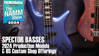 Spector Basses 2024 Production Models amp US Custom Shop Offerings Demo  NAMM 2024 [upl. by Zosi]