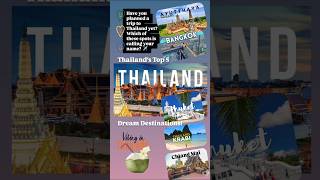 🇹🇭 Thailands Top 5 Dream Destinations 🌴 thailandtravel phuket krabiisland [upl. by Eiramanna]