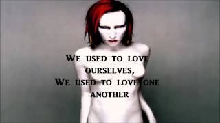 Marilyn Manson  Great Big White World lyrics [upl. by Kareem443]