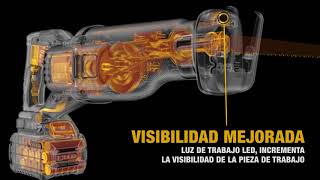 DEWALT FLEXVOLT Sierra Sable Inalámbrica 118quot de 60V MAX Sin Escobillas [upl. by Able]