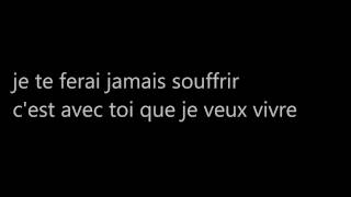 je taime mon amour pour toujours lyrics [upl. by Niatirb]