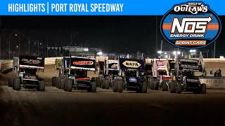 World of Outlaws NOS Energy Drink Sprint Cars Port Royal Speedway October 8 2022  HIGHLIGHTS [upl. by Gilli]