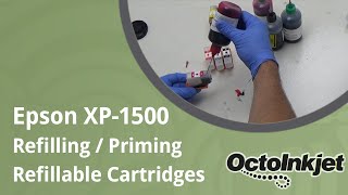 XP15000 Refillable Cartridges  First time and topup refilling [upl. by Watts]