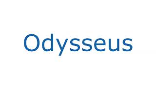 How To Pronounce Odysseus With Greek Accent [upl. by Shepley]