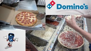 Dominos Pepperoni Pizza HOW ITS MADE [upl. by Amar]