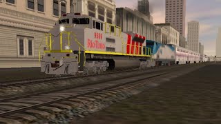 Trainz Driver 2 Rio Tinto SD70ACE Leads Amtrak Train [upl. by Akinehs864]