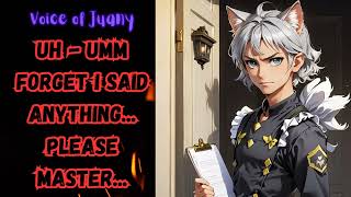 M4A Adopt A Cat Femboy ASMR RoleplayStuttering Shy Msub Vulnerable Speaker Whimpering [upl. by Yatnuahc624]