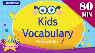 Kids vocabulary compilation  Words Theme collection｜English educational video for kids [upl. by Purington]