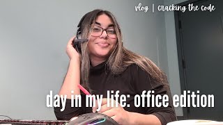 DAY IN MY LIFE OFFICE EDITION coding galore  Gira Chawda [upl. by Onibas314]