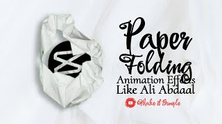 How to Make Paper Folding Animation Effect in CapCut Like Ali Abdaal [upl. by Valentino]