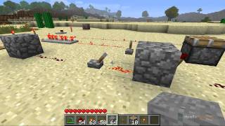 Redstone For Noobs  The Basics Tutorial  Minecraft Beta 17 [upl. by Gilbart]