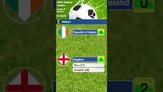 Republic of Ireland vs England  UEFA Nations League [upl. by Deelaw835]