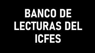 Banco de Lecturas del ICFES [upl. by Nivle]