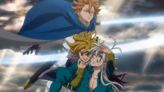 ARTHUR ATACA MELIODAS E TRISTAN Four Knights of Apocalypse 2x1 [upl. by Kciremed]