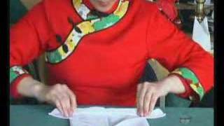 How To Fold Exotic Napkins DVD  The Butterfly [upl. by Eikcim]